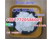 High Purity Cas 59-46-1 Procaine Powder Procaine Base Ship Worldwide