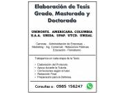 ELABORACION DE TESIS DE GRADO, POSGRADO