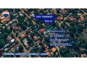 VENDO TERRENO EN ESQUINA EN LAURELTY-LUQUE A 200 MTRS DE AVDA.NANAWA Y BRITEZ BORGES