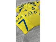 ▪️Camiseta Ronaldo N7 Al Nassr para Niños y adulto ▪️Talle niño: 34-38-40-42 90MIL ▪️Tall