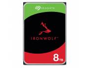 DISCO DURO SEAGATE SATA3 8TB IRONWOLF NAS 7200 256MB ST8000VN004
