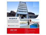 Z/ LAS LOMAS, MOLAS LOPEZ: IMPECABLE DEPTO. 3 DORMIT, SUPER RESIDECIAL, COCHERA, AMENITIES