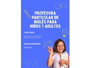 Enseño inglés online. Niños y adultos