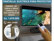 Pantalla eléctrica 120