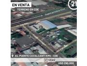 TERRENO EN VENTA / ALQUILER - CDE Km 4.