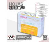 HOJAS DE BISTURÍ POR CAJA