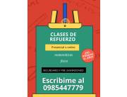 Clases de refuerzo escolar básica y bachillerato