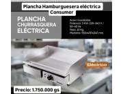 Plancha Hamburguesera churrasquera electrica consumer inoxidable