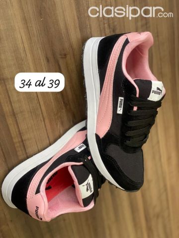 Ropa y calzados - ▪️Calzado puma clásico negro con rosa ▪️Calce 34 al 39 ▪️Precio 140mil Cod. ALTO/