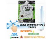 CABLE ECOPOWER TIPO C EP-6012