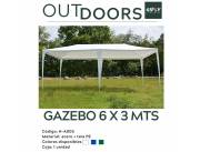 GAZEBO 6 X 3 MTS COLORES SURTIDOS