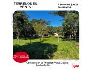 VENTA DE CUATRO TERRENOS EN ITA