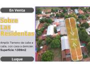 En Venta amplio terreno sobre Av. Las Residentas. (con casa a demoler). Luque