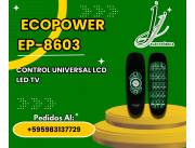 💡✨ Control Universal ECOPOWER EP-8606: Potencia y estilo en tus manos 🎮📺