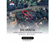 VENTA DE TERRENO EN SANBER S/ RUTA A 1.500 MTS DE AQUA VILLAGE