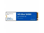 SSD WESTERN DIGITAL M.2 NVME 250GB SN580 WDS250G3B0E BLUE 4000/2000MB/S PCIE 4.0