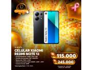 CELULAR XIAOMI REDMI NOTE 13 *128GB AL,MACENAMIENTO... En 18 Cuotas de 115.mil