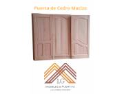 PUERTA MACIZA DE CEDRO