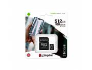 MEMORIA KINGSTON MICRO SD 512GB SDCS2/512GB 100/85 CANVAS SELECT PLUS C/A