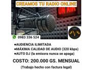 Creación de radio online