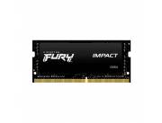 MEMORIA RAM PARA NOTEBOOK DDR4 KINGSTON 16G 3200 FURY IMPACT BK KF432S20IB/16