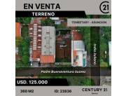 En venta Terreno en Barrio Tembetary a una cuadra de la Recoleta