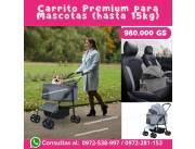 Carrito para mascotas, perfecto para salir a pasear o ir al supermercado o veterinaria