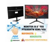 MONITOR 19.5" TEK PTK195NTW HDMI/VGA