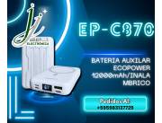 🔋 Energía sin Límites con el Cargador Portátil Ecopower 12000mAh EP-C870 ⚡