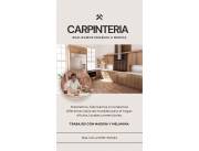 SERVICIO DE CARPINTERIA EN GENERAL, DISEÑO E INSTALACIÓN DE MUEBLES, RESTAURACIÓN, ETC