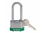 BRADY CANDADO ARCO ACERO CUERPO ACERO VERDE ARCO 58 MM (143142)