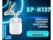 🎧 Ecopower Bluetooth EP-137: Sonido Impecable en Diseño AirPods 🔊