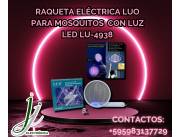 Control de insectos al instante – Raqueta LUO LED 🦟