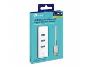 ADAPTADOR TP-LINK USB G-LAN UE330 3 PUERTOS