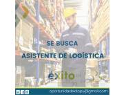 Oportunidad de éxito! Buscamos "ASISTENTE DE LOGÍSTICA".