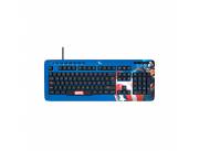 TECLADO XTECH USB XTK-M401CA CAPITAN AMERICA ESP/AZUL/MULTIMEDIA