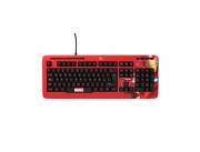 TECLADO XTECH USB XTK-M401IM IRON MAN ESP/ROJO/MULTIMEDIA