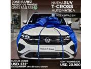 🚗 Volkswagen T-CROSS SUV Moderna con tecnología Avanzada Cuotas desde 232 USD 🚗