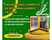 🛠️ KIT de Destornillador Yaxun YX-6300: Precisión y Portabilidad para tus Reparaciones 🔧