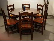 Vendo juego de mesa de comedor de madera para 5 personas