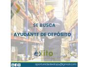 Buscamos AYUDANTE DE DEPÓSITO. Zona ASUNCIÓN