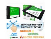 SSD 480GB WESTERN DIGITAL 2.5" SATA III