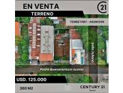 VENDO TERRENO EN BARRIO TEMBETARY ASUNCIÓN 125MIL USD