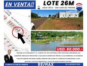 Lote 26M ubicado en el Club de Campo Residencial Agua Vista.