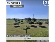 VENDO TERRENOS EN RUTA CHACO'I NANAWA EN URBANIZACIÓN A 10MIN DE PUENTE HÉROES DEL CHACO