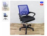 SILLA GIRATORIA TELA MESH 90 KG (61AZ) AZUL