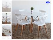 MESA EAMES REDONDO 90 CM BLANCO (5782B)