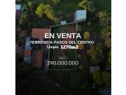 VENDO TERRENO DE 1270M² EN EL CENTRO DE LA CIUDAD DE LIMPIO