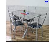 JUEGO COMEDOR FABONE 4 SILLAS (6641)