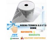 BOBINA TERMICA 8,0 X 7,0 80MM